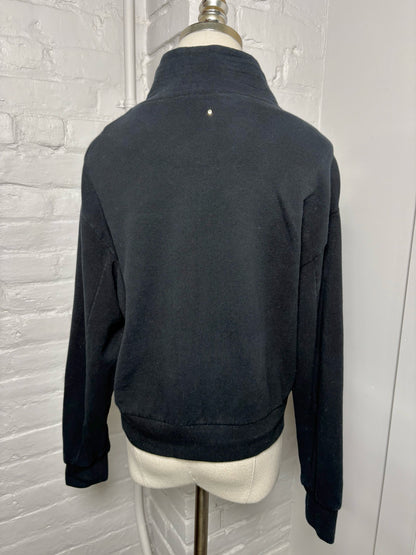 Women Size S Cuyana Black Solid Cotton Jacket