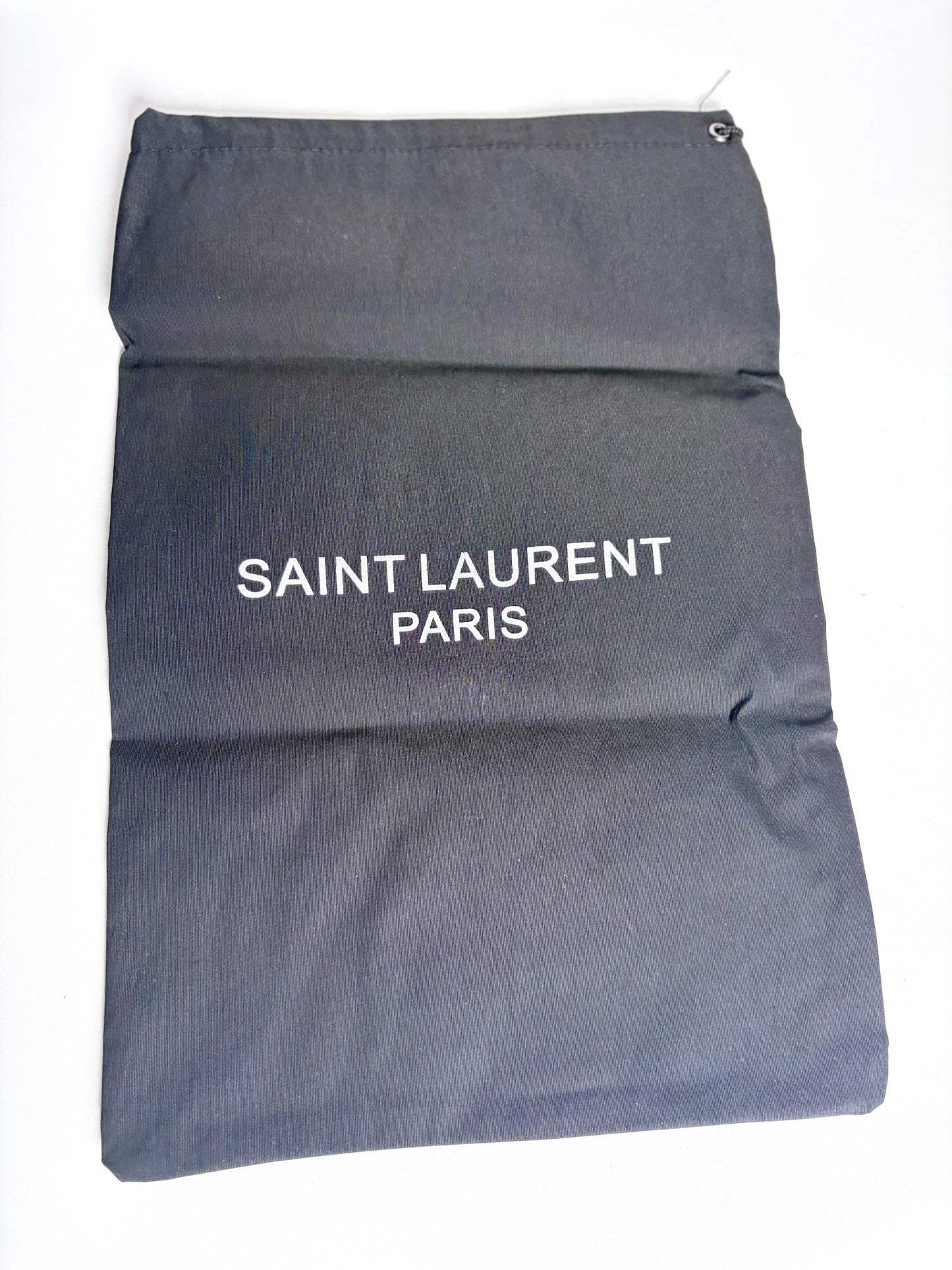 W Shoe Size 41 (11 US) Saint Laurent Black Patent Leather Logo NWT Sandals