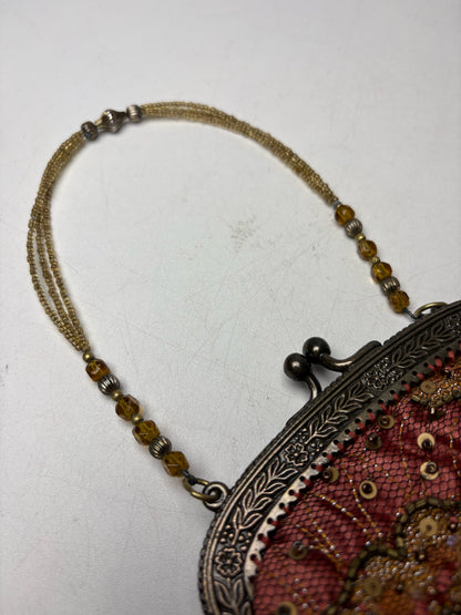 Women's Christiana Rose Embellished Vintage Y2K Pre-Owned Mini Purse
