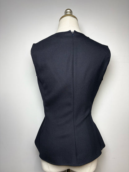 Women Size 38 (4 US) Jil Sander Black Sleeveless 100% Wool Pre-owned Top
