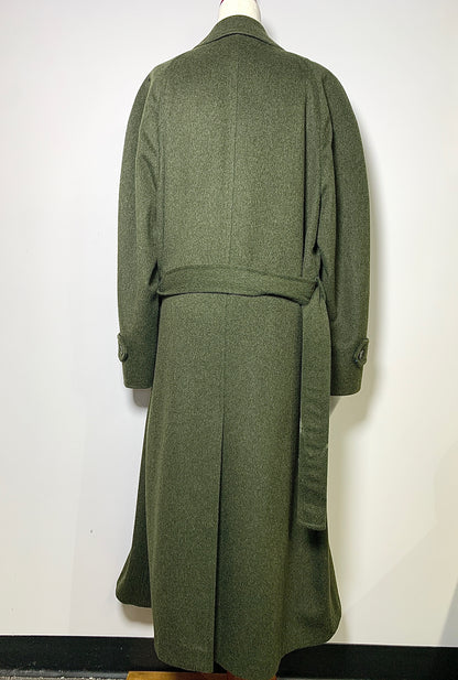 Burberry Hunter Green Wool Solid Men's Size XL Long Coat