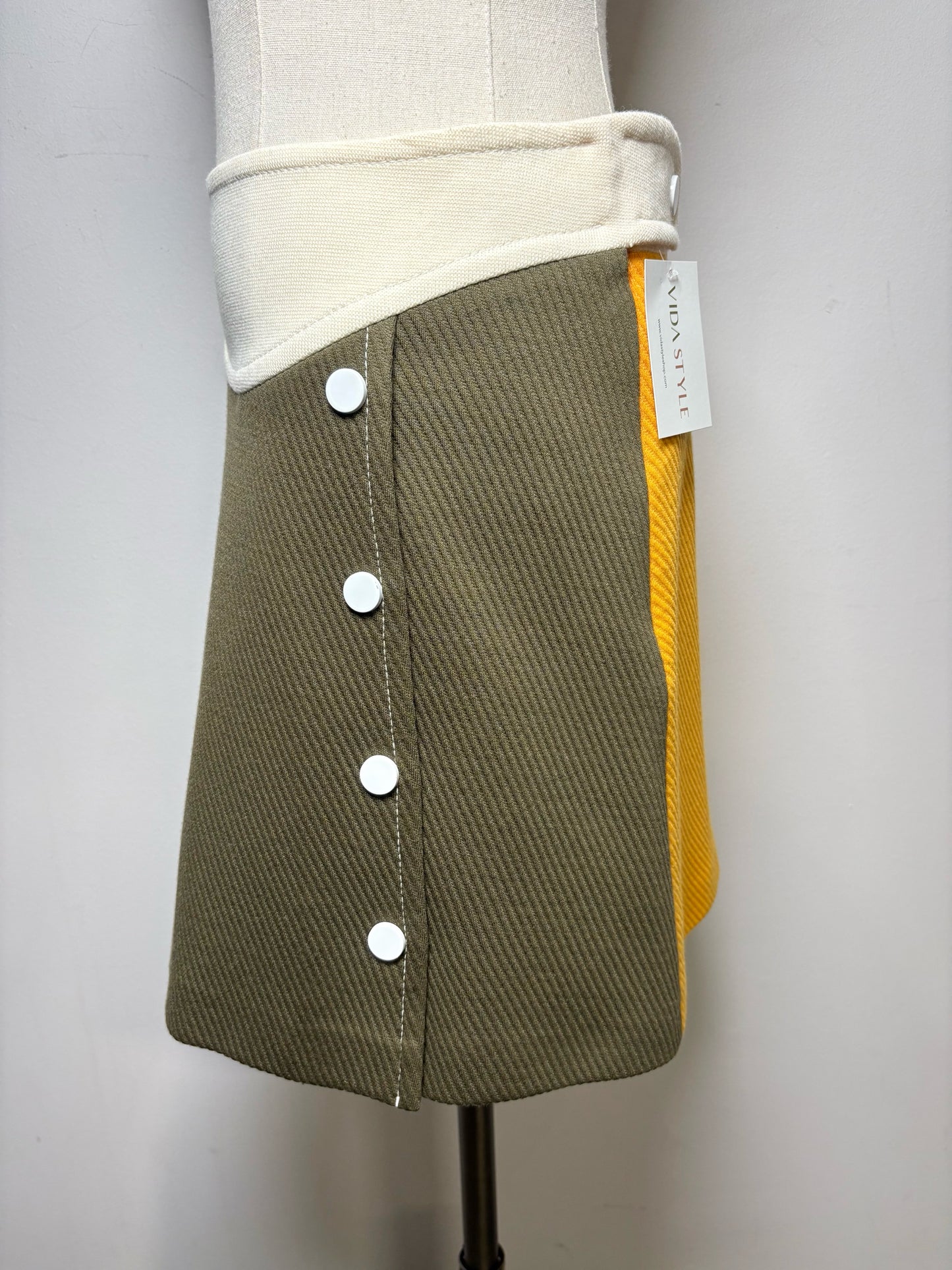 Women Size 40 M Missoni Multi-Color Pre-Owned Colorblock Mini Skirt