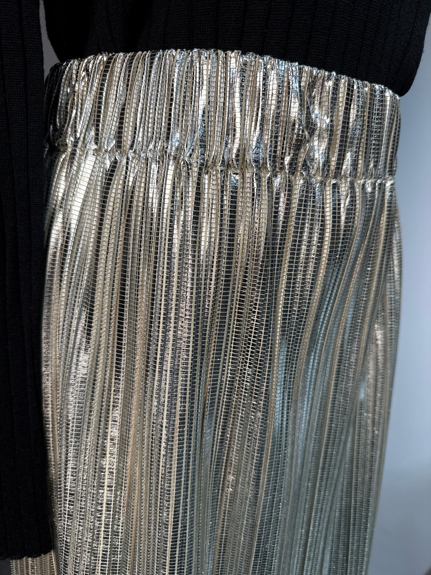 Women Size 38 (6 US) Etoile Isabel Marant Metallic Silver Pleated Skirt