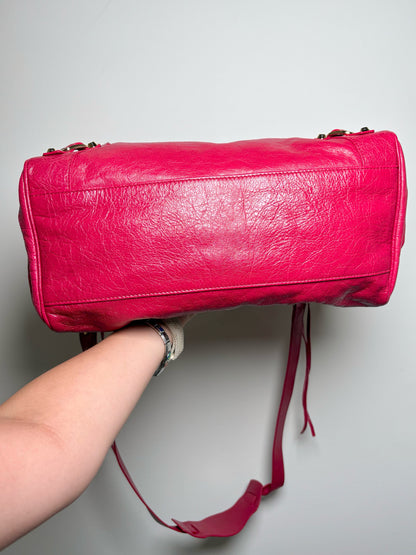 Leather Balenciaga Solid Lambskin Pre-owned Red Cowhide Medium Purse