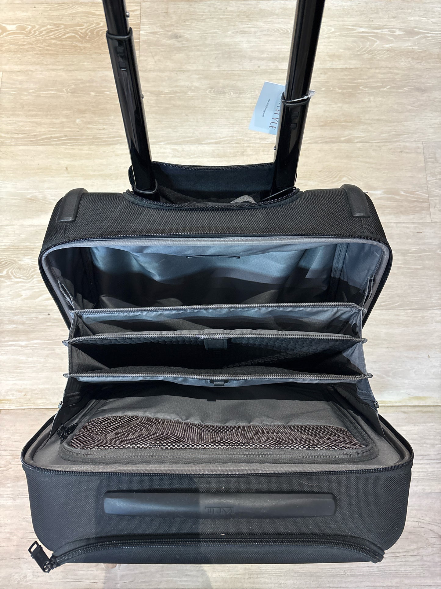 FXT Ballistic Nylon Tumi Alpha 3 Compact Briefcase on Wheels