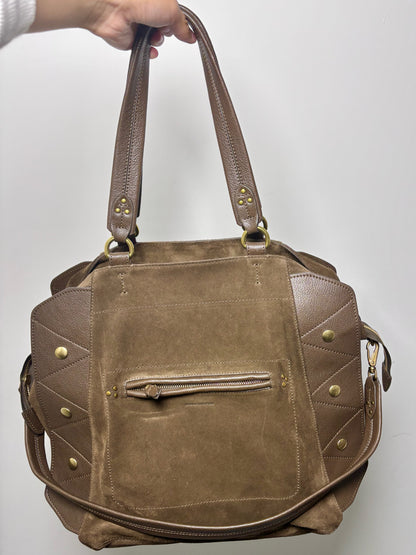 Jerome Dreyfuss Suede, Leather Roger Solid Tote/Crossbody Bag