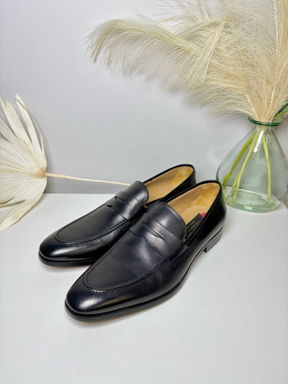 To Boot New York Black Leather Solid Size 11 Cowhide Men's Shoes