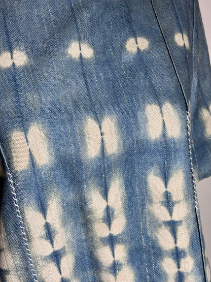 Women Size 4 Adam Lippes Blue Tie-dyed Cotton Pre-owned, NWT Shirt