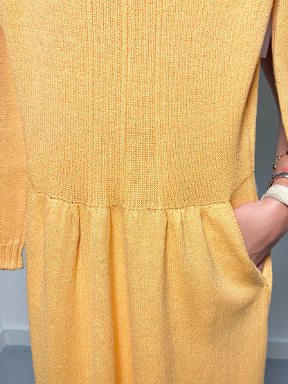 St. John Orange Knitted Dress