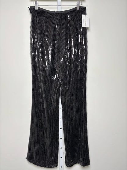 Women Size M Oscar de la Renta Black Sequins Pants