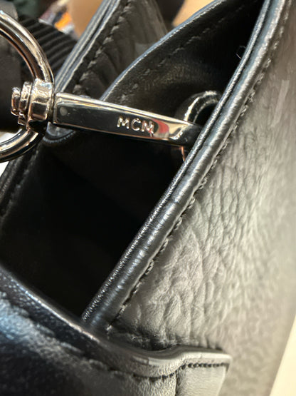 MCM Aren Monogram Black Visetos Tote Bag