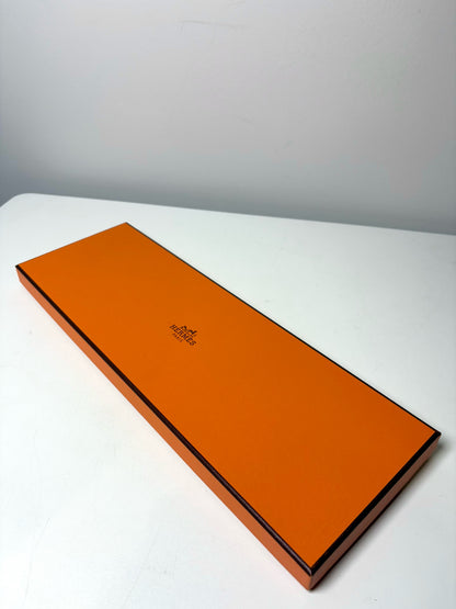 Hermes Lime Green 100% Silk Geometric Print Men's Tie