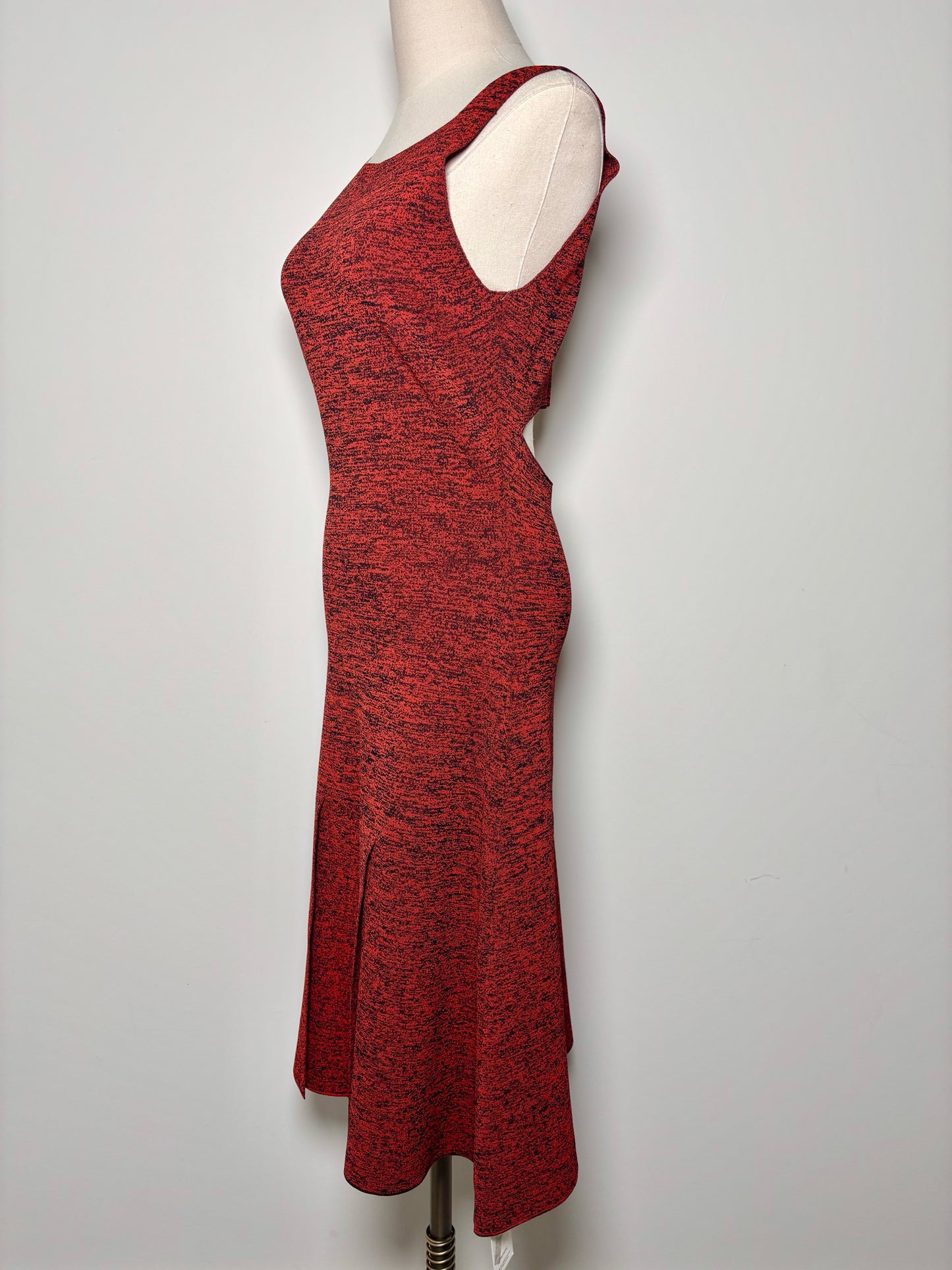 Women Size L Proenza Schouler Rust Orange Print Knit Dress