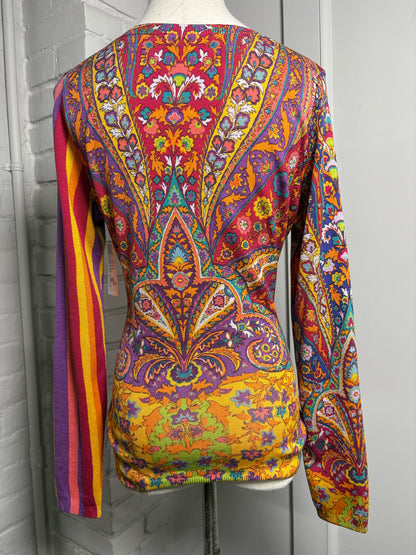 Women Size 42 Etro Orange, red, blue Print Top