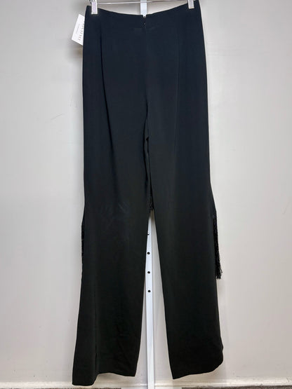 Women Size 4 Cinq a Sept Black Solid Women's Triacetate NWT Pants