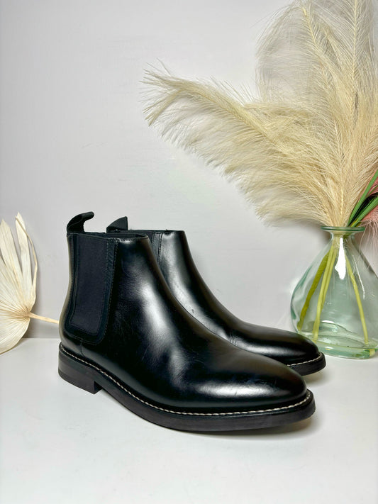Mens Shoe Size 10.5 Thursday Boot Black Leather Ankle Boots