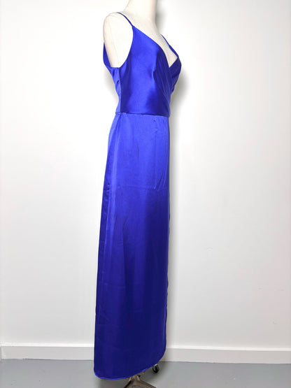 Women Size 8 Amsale Purple Solid Gown