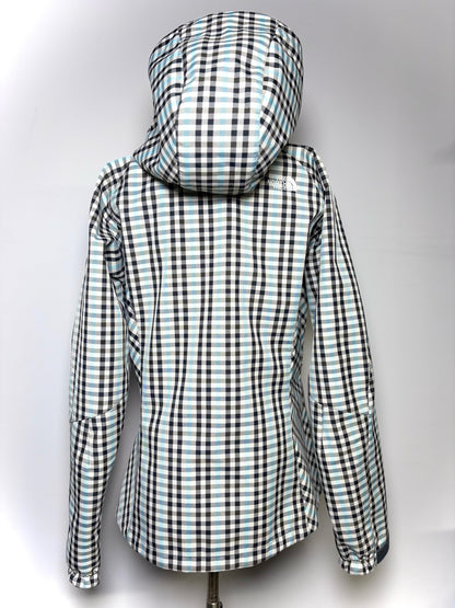 Women Size L North Face "Apex Soft Shell Jacket" Gingham Coat