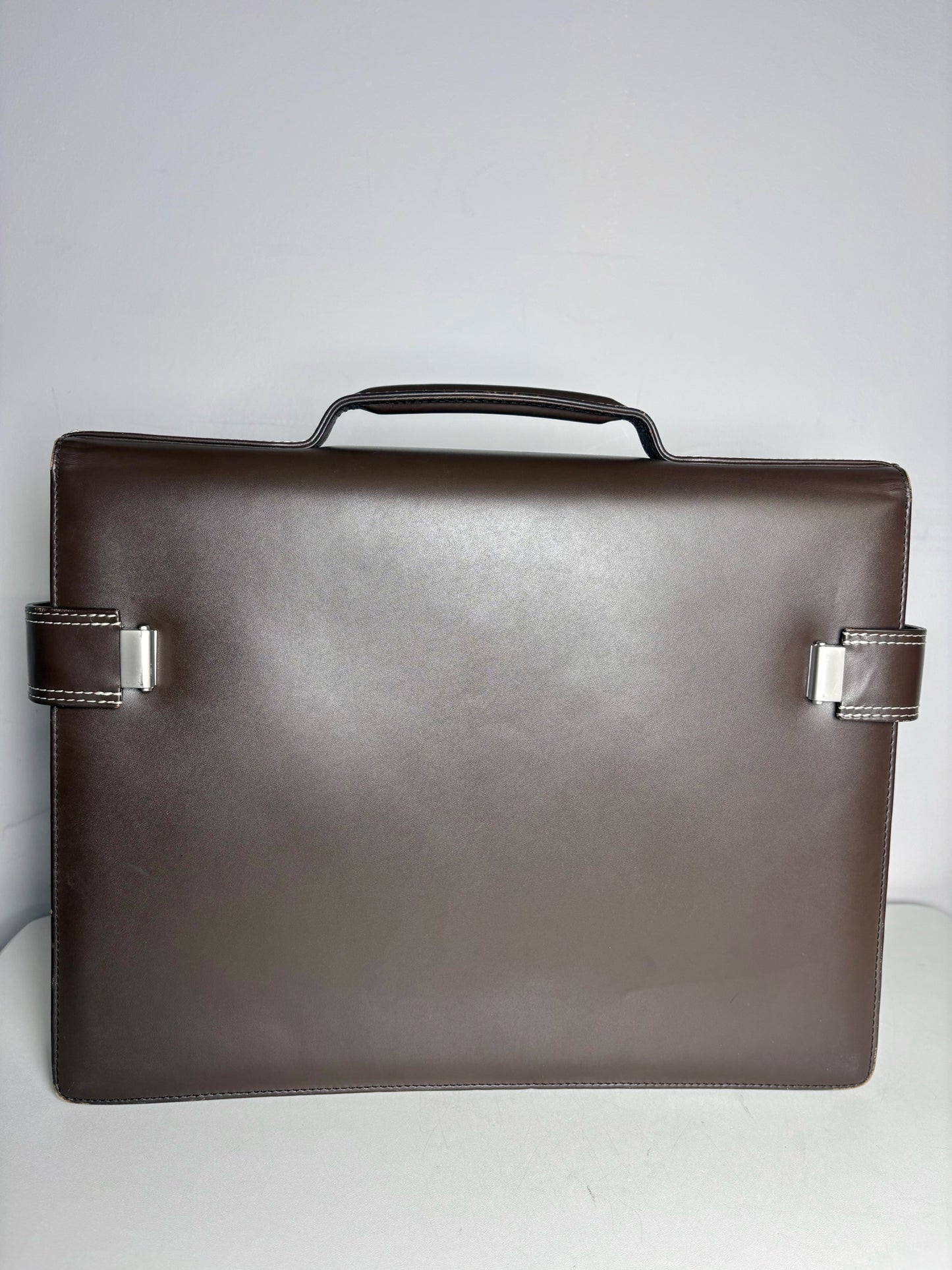 Men's Jaeger LeCoultre Leather Brown Briefase