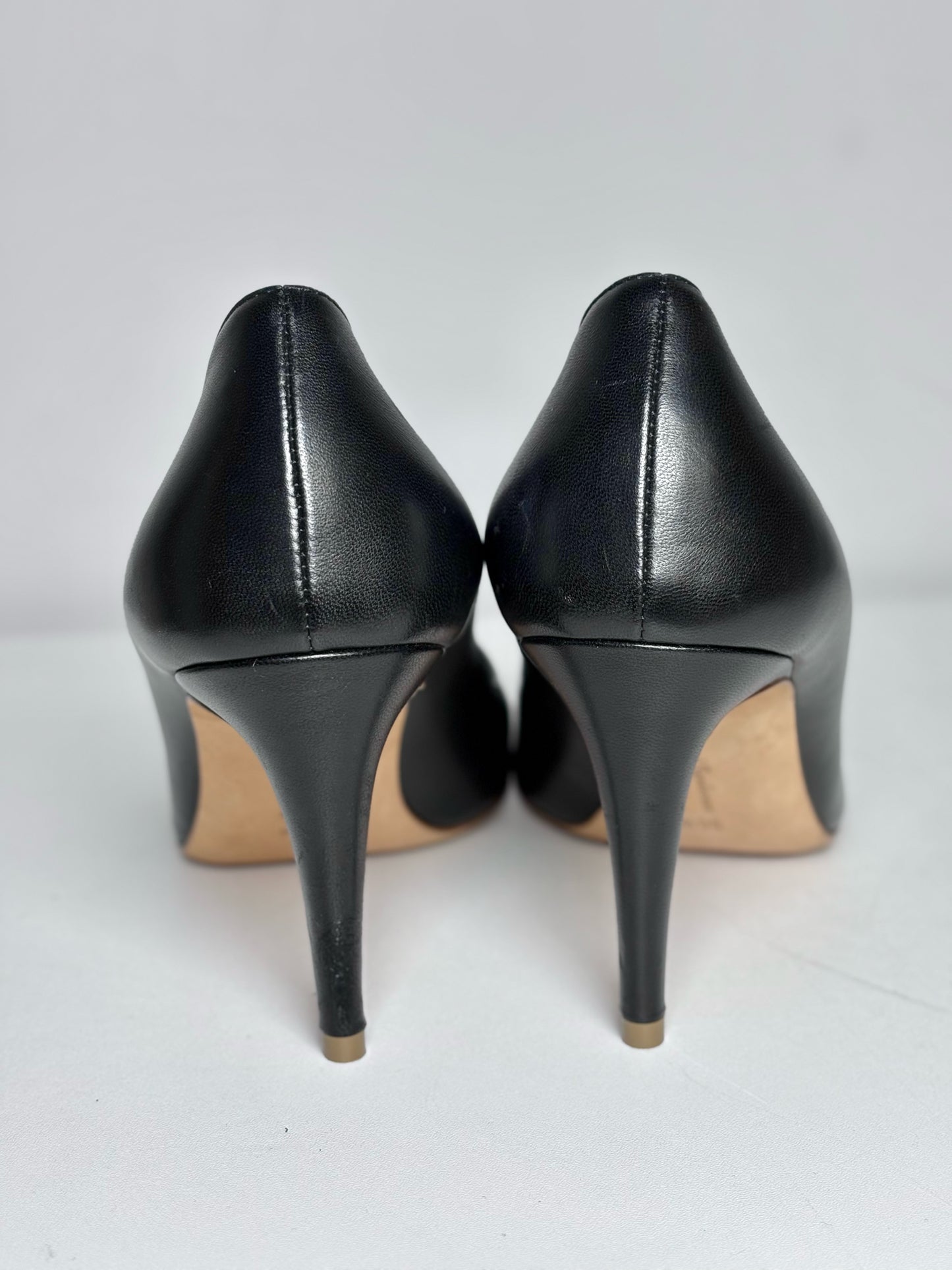 W Shoe Size 36.5 Rupert Sanderson Nada Crystal Adorned Black Pre-owned Heels