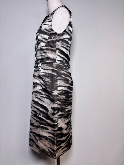 Women Size 36 (4) Lanvin Multi-Color Animal Stripe Sheath Dress