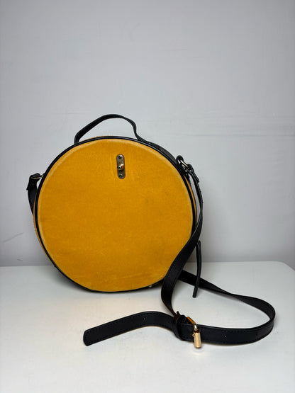 Ollie Quinn Suede Leather Pre-owned Black, Yellow Small Purse
