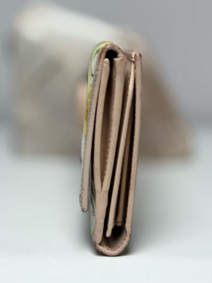Canvas & Leather Gucci Leather, Canvas Multi-Color Continental Wallet