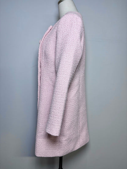 Women Size L Tuckernuck Light Pink Boucle' Pre-owned Dress/Jacket