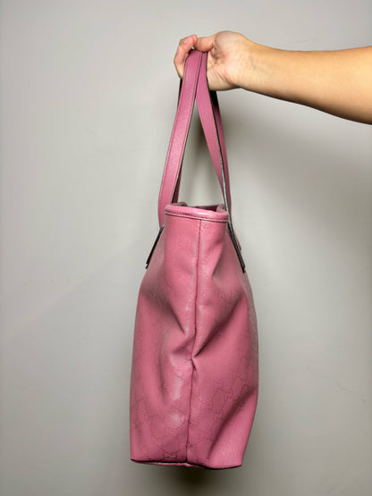 Gucci Monogram Coated Canvas Dusty Pink Purse