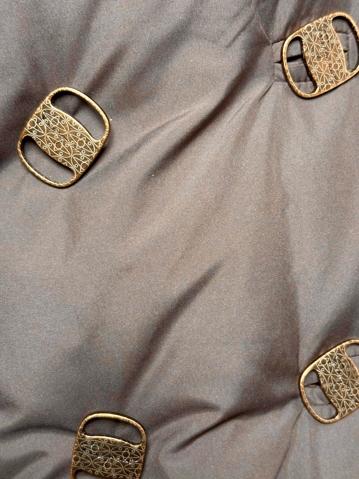 Women Size 48 (S) Salvatore Ferragamo Brown Polyester, Goose Down Puffer Jacket