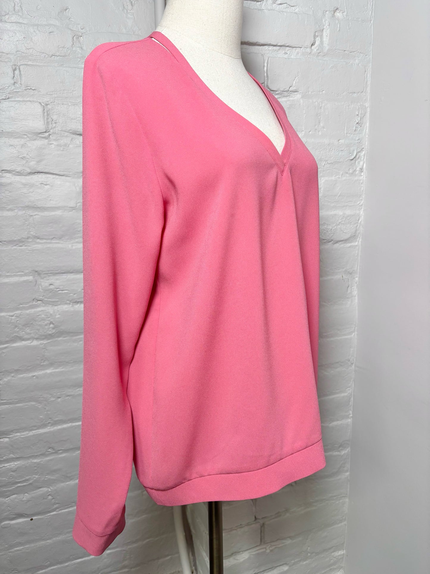 Women Size M Tibi Pink Solid Top