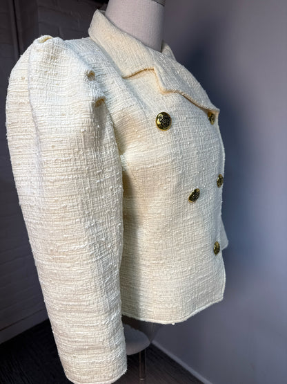 Women Size 6 Smythe Buttercream Yellow Coat
