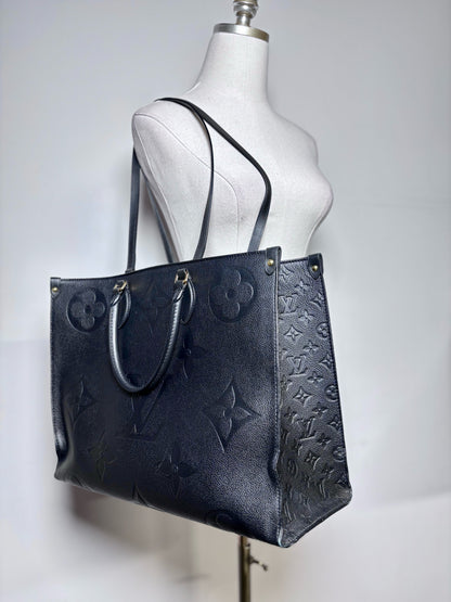 Louis Vuitton Monogram Empreinte Leather Pre-owned Black Purse