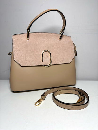 Women's LePARMENTIER Solid Leather Pre-Owned, Like-New Nude Medium Purse