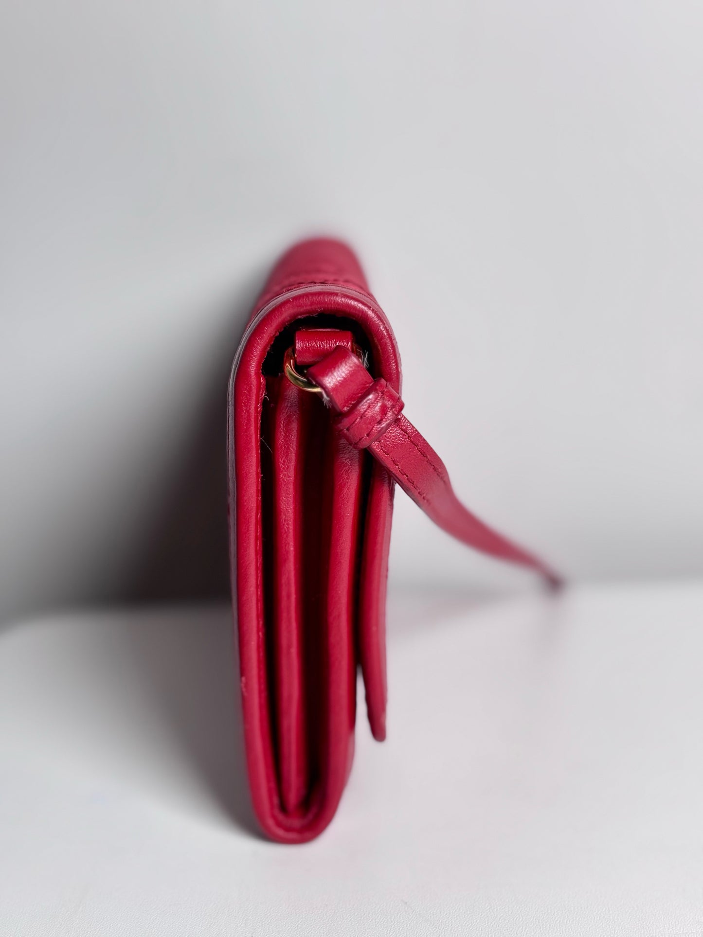 Prada Nylon Pre-owned Red Small Wallet