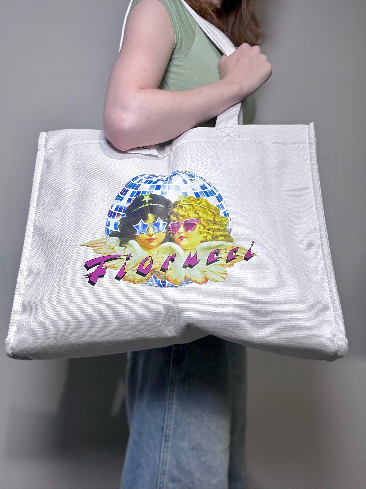 Women's Fiorucci Pre-owned Angels Canvas White Tote Bag