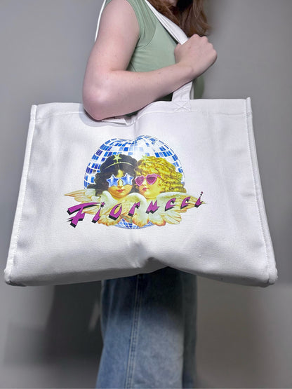 Women's Fiorucci Pre-owned Angels Canvas White Tote Bag