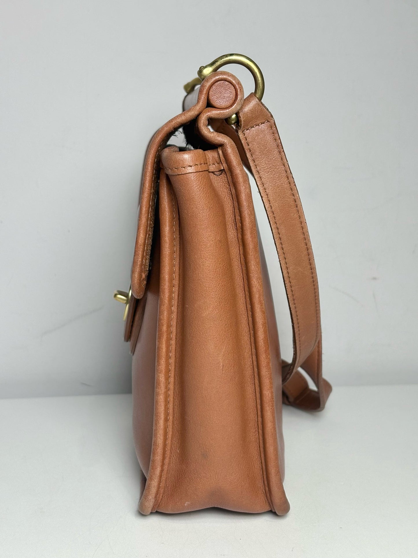 Women's Coach #9930 Murphy Vintage Leather Pre-owned Caramel Purse
