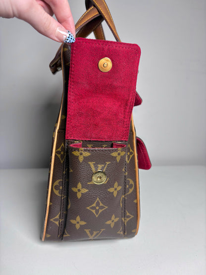 Louis Vuitton Exentri Cite' Monogram Vintage Coated Canvas Pre-owned Brown Purse