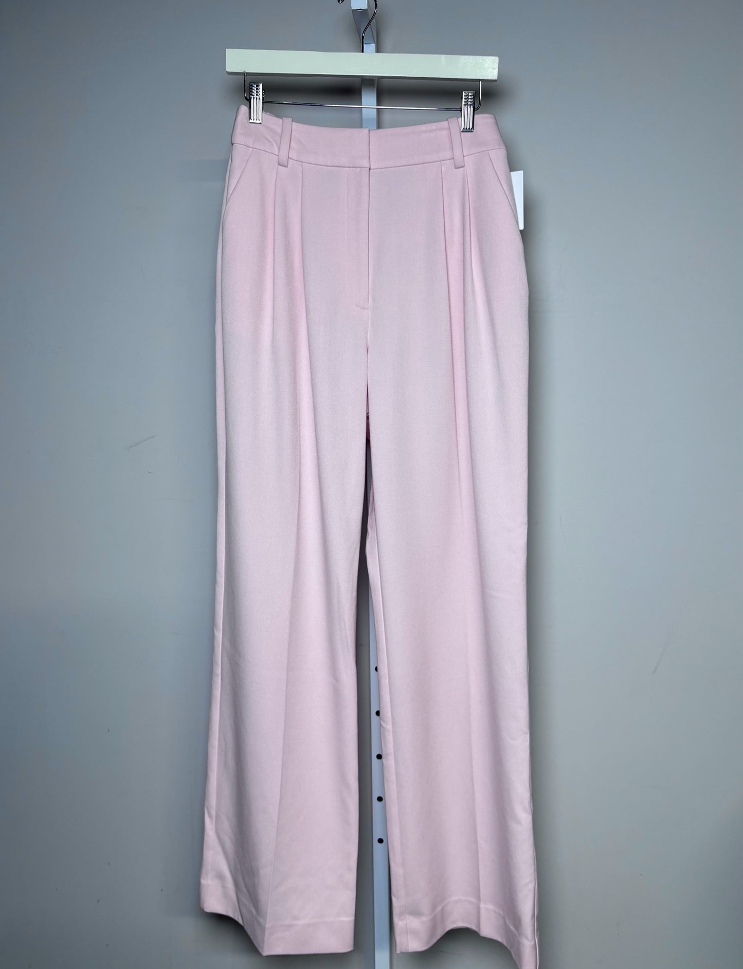 Women Size 8 Favorite Daughter Light Pink Pleats Wide Leg Pre-owned Pants