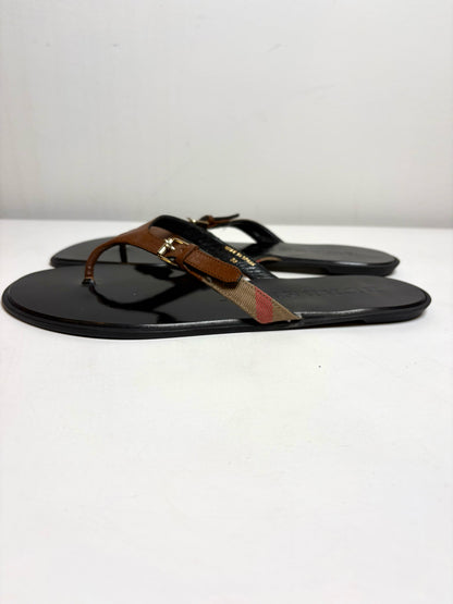 W Shoe Size 39 (9) Burberry Black Women's Sandals