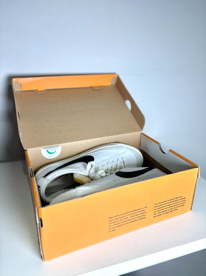 Nike White Leather Solid w/Swoosh Men's Pre-owned, NWT 11.5 Sneakers