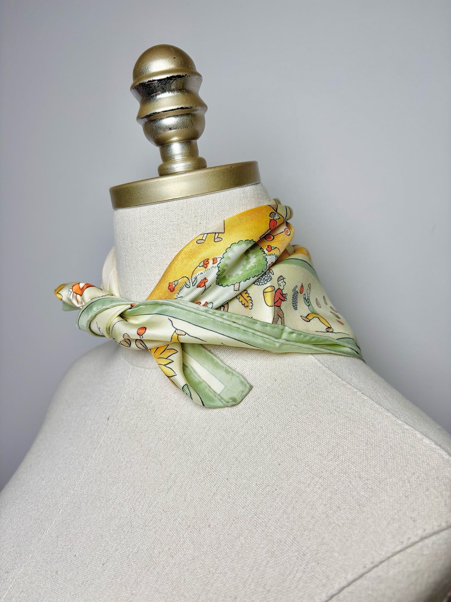 Hermes Landscape Retour a la Tierre Square Silk 45" Scarf