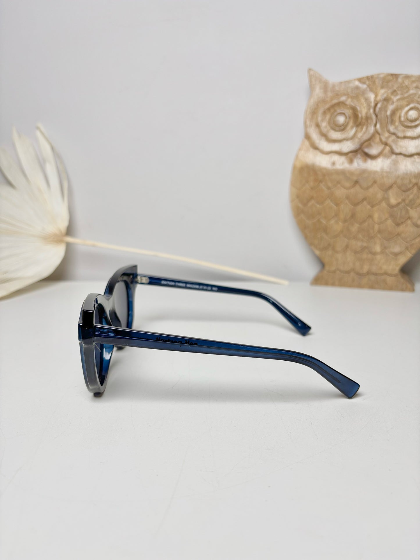 Acetate Self-Portrait x Le Specs Blue Sunglasses