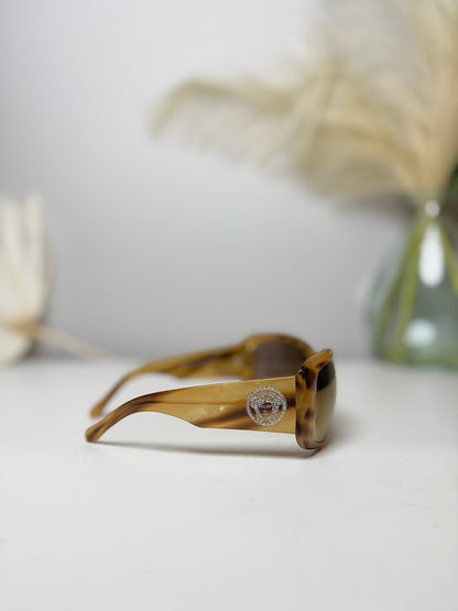 Versace Gold Medusa Logo Sunglasses