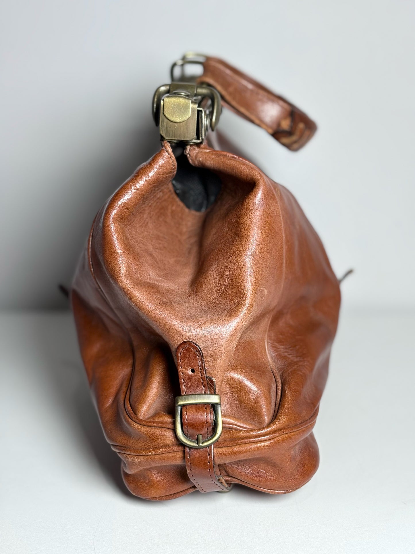 Vintage 100% Leather Doctor's Pre-owned Chestnut Brown Bag