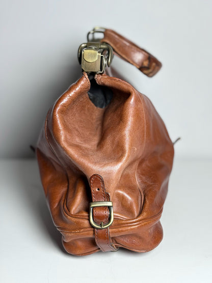Vintage 100% Leather Doctor's Pre-owned Chestnut Brown Bag