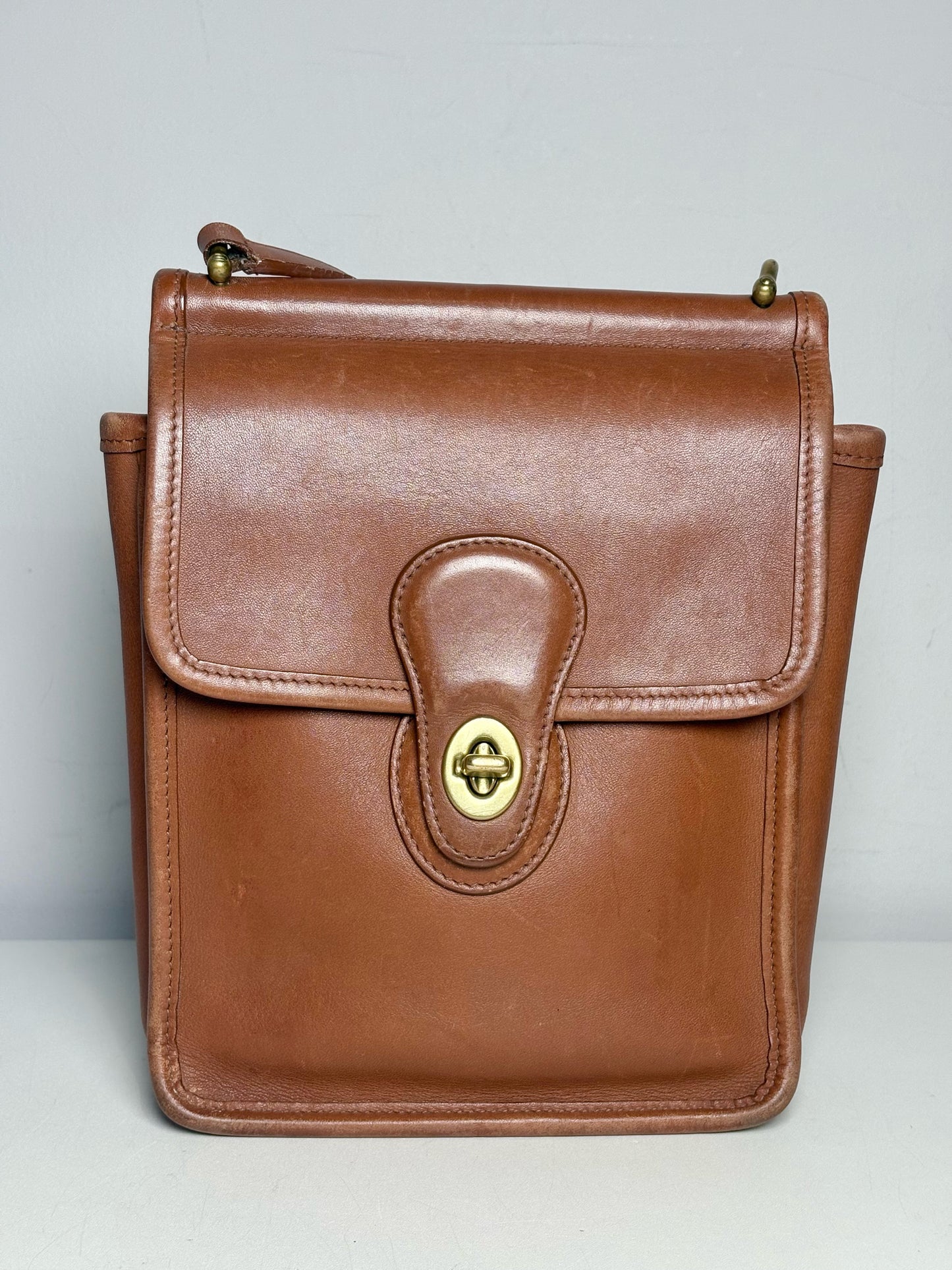 Women's Coach #9930 Murphy Vintage Leather Pre-owned Caramel Purse