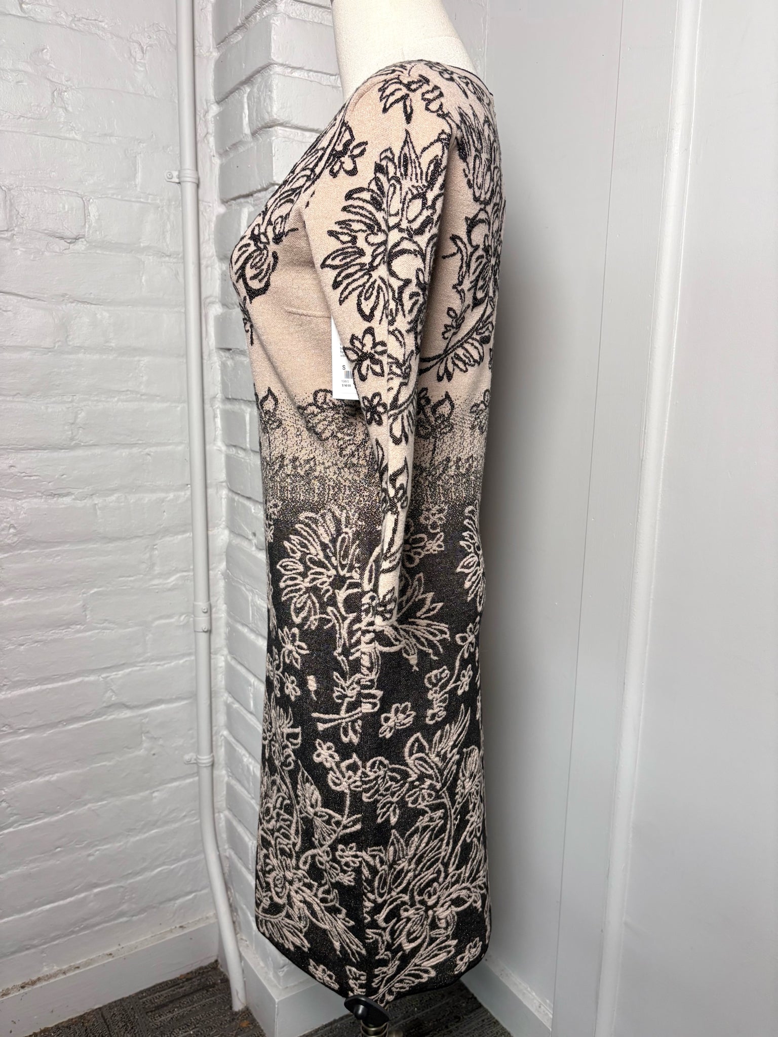 Women Size S D. Exterior Black, Khaki Sheath Knit Dress Women Size S D. Exterior Black, Khaki Sheath Knit Dress