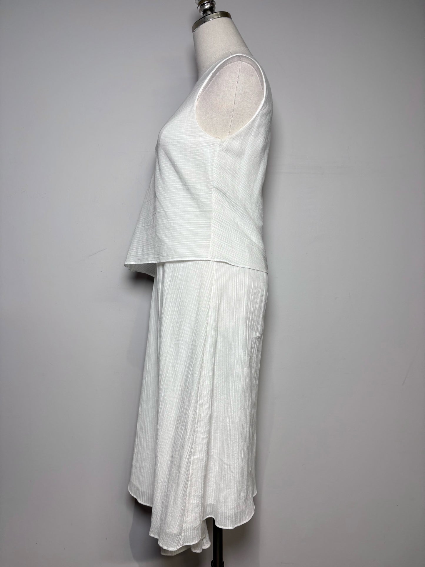 Women Size XS Rag & Bone White Textured Cotton Women's Pre-owned Dress